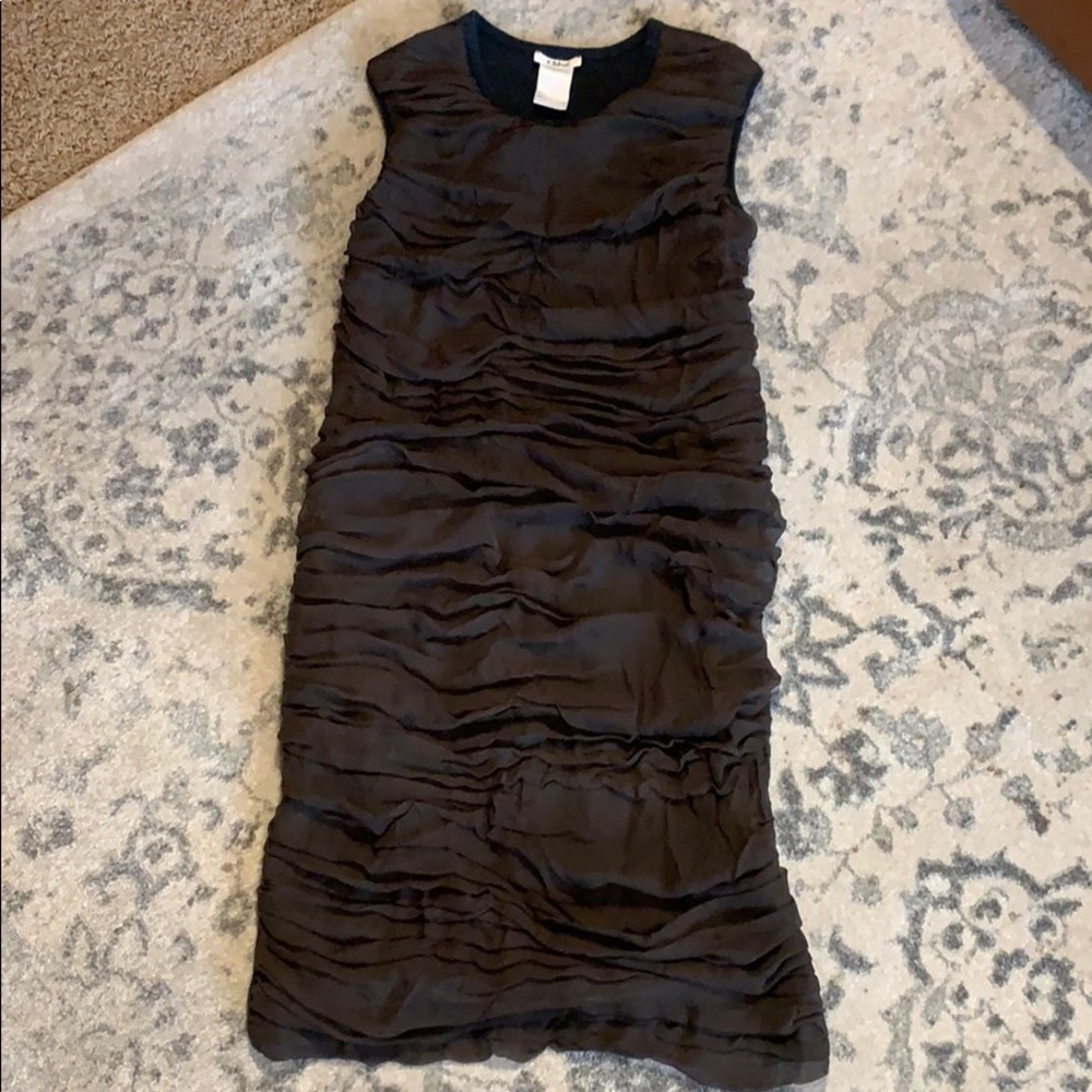 Chloe Silk Sleeveless Ruched Dress